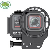 Seafrogs Aluminum Waterproof Case 60m with Filter Frame for Insta 360 ACE 2/For GoPro 9-13/For DJI Action 3/4/5/For DJI 4 5 6