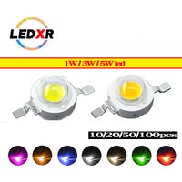 1/3/5W high-power lumens LED lamp beads white, red, green, blue and yellow full-spectrum engineering lighting landscape lighting