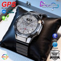 2026New Smart Watch Men Full Circle HD Screen Wireless Call Smartwatch Call Reminder GPS Sports Track Bracelet Music Clock+ Gift