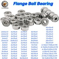 10pcs F693 F695 MF63 MF84 F605 F625 F686 F6802 ZZ Flanged Bearings Bore 2mm 3mm 4mm 5mm 6mm 7mm 8mm 9mm Ball Bearing With Flange