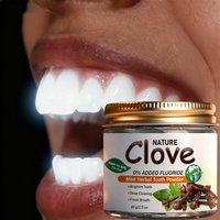 Fluoride Free Clove Mint Tooth Powder - Natural Herbal Formula for Deep Cleaning & Fresh Breath