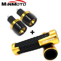 For Zontes 310X 310T 310V 310R ZT310 Motorcycle Accessories Aluminium CNC Hand Grips Handle Bar End Cap For Zontes ZT250-s/r