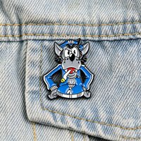 Wolf Enamel Pin Cartoon Character Brooch for Jackets & Bags Animal Lapel Pins Jewelry Clothing Decoration Fans Gift