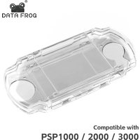 DATA FROG Crystal Hard Protective Case for PSP 2000/3000 Replacement Transparent Shell Cover For PSP 1000 Handheld Game Console