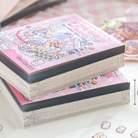 Mr.Paper 96 Sheets Mini Diorama Sticker Book, 3D Dollhouse Miniature Scene Decals for Journal Scrapbooking, Craft Supplies
