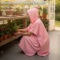 plus Size Quick-Dry Hooded Beach Towel Changing Cape High Absorbency Swim Surf Robe for Easy Carry And Quick Drying