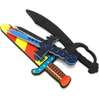 Pirate EVA Sword Anime Cosplay Environmental Soft Material Foam Toys Boys Replica Shield Kids Halloween Birthday Gifts