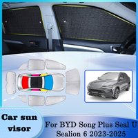 For BYD Song Plus Seal U Sealion 6 2024 2023 2025 Shade Auto Windshield Sun Visor Heat Insulation Anti-UV Protection Accessories