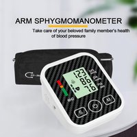 Blood Pressure Monitor Upper Arm Cuff Accurate Automatic BP Pulse Rate Meter with Adjustable Digital LCD Sphygmomanometer