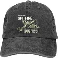 Summer Cap Sun Visor Fighter Aircraft RAF Plane WW2 Aeroplane British Caps Spitfire Cowboy Hat Peaked Trucker Dad Hats