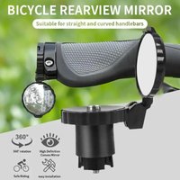 Bicycle Handlebar Blocking Rearview Mirror Outdoor Mirror Riding Road Acrylic Bike Mountain Bike Convex Mirror High-definit