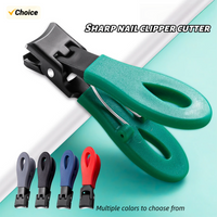 Professional portable ultra-sharp nailclippers-stainless steel wide-mouth design with water-proof feature toe and finger trimmer
