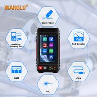 WANGLU LT-600M Cable Tracker with 4 Inch Touch Screen RJ45 Cable Quality Test Multimeter Optical Fiber Bending and Power Test