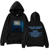 2025 Billie Eilish Hit Me Hard and Soft Hoodie Mens Harajuku Pattern Printed Fan Casual Sweatshirt High Quality Music Merch Top