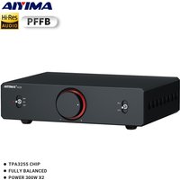 AIYIMA A20 PFFB Power Amplifier TPA3255 Hifi 300W X2 Stereo Power Amp With XLR/RCA Fully Balanced Input HPF High Pass Filter