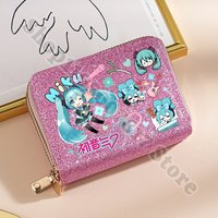 Girl Anime Printed Zip Wallet Cartoon Money Bag Hatsunes Miku Fashion Card Holder Casual Storage Pouch Coin Purse Cute Gift 2026
