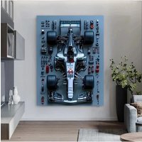 F1 Racing Series Wall Art – HD Canvas Print Poster for Car Enthusiasts, Perfect for Home, Garage, or Club Decoration