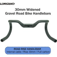 Carbon Fiber Gravel Bike Handlebar 31.8mm Rise 30mm Outward Drop Bars Internal Cable Racing Bike Handlebars 380/400/420mm