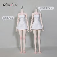 BJD Body 1/4 Jiang Bing Only Ball Jointed Doll Accessories ShugaFairy Blank Model Big Small Chest 38cm Resin FC Handmade Figure