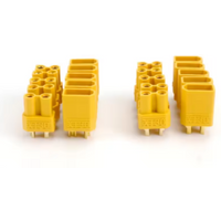 10/20 pairs XT30 2mm Gold Plated Battery Connector with Heat Shrink Tube for Drones RC Cars