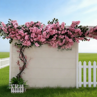 Artificial Cherry Blossom Trees Fake Vines Flowers Replica Artificial Plant, for Indoor And Outdoor Home Office Gathering