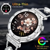 Women's Smart Watch 2026 New Fashion AMOLED Screen Bluetooth Call Custom Dials Female Health Monitoring Ladies Sports Smartwatch