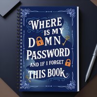 Interesting Password Books with Layered Tabs Notebook, Address & Password Organizer for Home, Office, Family Friends, Men Women
