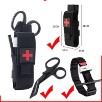 Tactical Military First Aid Kit, Tourniquet, Survival Set, Pouch Nursing Holder, Medical Gear, Scissors Bag, Outdoor Equipment