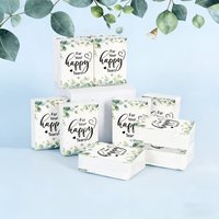 Happy Tears Tissue,3 Ply Eucalyptus Leave Wedding Tissues Guests Pocket Paper Mini Travel Facial Tissue Welcome Bag Stuffers