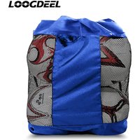 Loogdeel Basketball Storage Bag Drawstring Mesh Balls Bag Soccer Ball Bag with Shoulder Straps for Storing Basketball Volleyball