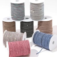 30yards 4mm Crystal Rhinestone Cord Trim Glass Diamond Rope DIY Sewing For Clothes Shoes Bags Wedding Dress Costume Decoration