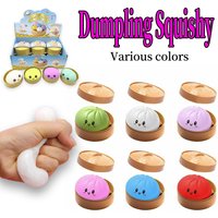 Blind Box Colorful Dumpling Squishy Mysecret Bun Fidget Toy Soft TPR Material Stress Relief Unboxing Surprise Random Style Gifts