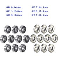 10pcs Deep Groove Ball Bearing 688rs 684 685 686 687 688 689 ZZ RS 2RS Rubber Sealing Cove Bearings for Longboard Roller Skates