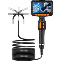 8MM HD 1080P Inspektionskamera mit Bildschirm und 6 Lichtquellen, flexibler Schlangen-Endoskop für Kfz- und HVAC-Anwendungen