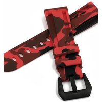Universal Camouflage Silicone Watch Strap 22mm 24mm 26mm Waterproof Wristband for Men Women Rubber Bracelet Band Accessories