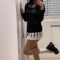 Elegant Black White Splicing Piano Skirt Slim Preppy Style Keyboard Pleated Skirt Korean Style JK Dress Short Skirt Business