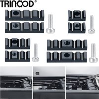 TRINOOD Differential Line Aluminum Line Cable Handlebar Frame Clamp Clips for Tamiya 1/14 RC Tractor Truck Car Upgrade Parts