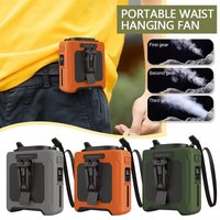 Portable Waist Clip Fan Wearable 10000mAh Mini USB Rechargeable Hanging Neck Fan for Travel Sports Courier Outdoor Working