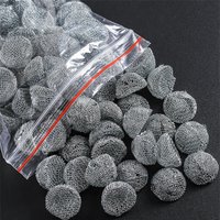 10pcs/Lot 13mm Hot Stainless Steel Combustion-Supporting Network Screen Dome Mesh Fire Pipe Special Tool Smoking Tobacco Net