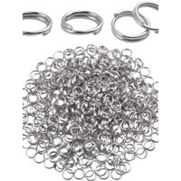 200pcs 5/6/8/10/12/14mm Double Loops Jump Rings Gunblack/Gold/Silver/Rhodium Plated Link Loops for DIY Jewelry Connector Making
