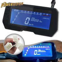 Universal Motorcycle LCD Digital Speedometer Odometer Backlight Motorcycle Odometer 12000RPM 6 gears for 2 4 Cylinder Meters