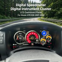 Digital Panel 12.3 inch For Nissan GTR 2007-2024 Car Digital Speedometer LCD Dashboard Panel Display Virtual Cockpit Linux