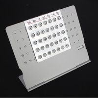 Aluminum Perpetual Calendar Desk Universal Calendar 2024 2025