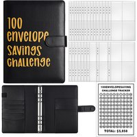 100 Envelope Cash Savings Challenge, Saving Challenge Envelop Book, Budget Envelope Financial Assistant, A5 Size Cash Binder