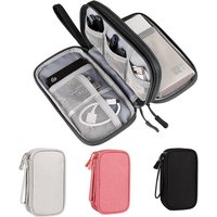 NEW Travel Organizer Bag Cable Storage Organizers Pouch Carry Case Portable Waterproof Double Layers Storage Bags For Cable Cord