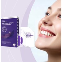 Purple Teeth Whitening Strips Colour Correction Pap+ Enamel Stain Removal Shining Dental Patch Home Cleansing Tooth Whitener Kit