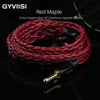 GYVIISI GVS-39 Red Maple Furukawa Copper Alloy IEM HiFi Upgrade Cable 3.5/2.5/4.4mm Balanced MMCX 0.78mm 2PIN For Moondrop Aria