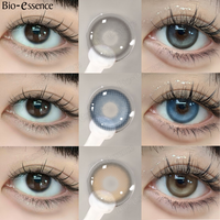 Bio-essence 1 Pair Myopia Lenses Korean Lenses Colored Contact Lenses Fashion Natural Lenses Blue Lenses Hot Sellers