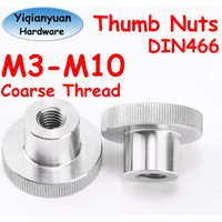 M3 M4 M5 M6 M8 M10 DIN466 SUS304 Stainless Steel Knurled Thumb Nut with Collar Blind/Through Hole 3D Printers Parts Curtain Wall