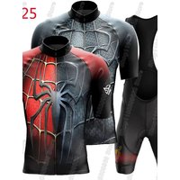 AliExpress NONE 2026 Spiderful Cycling Jersey Set Summer Men Bicycle Clothing Road Bike Shirts Suit Bicycle Bib Shorts MTB Ropa Maillot
